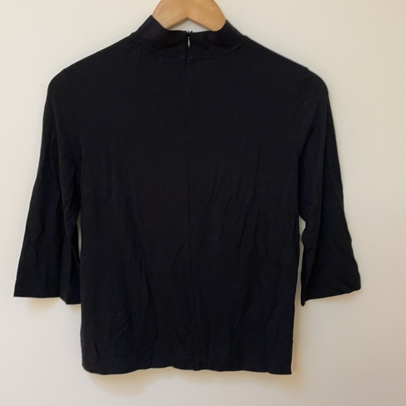 Vince Elbow Sleeve Mock Neck Pullover - Picture 6 of 8